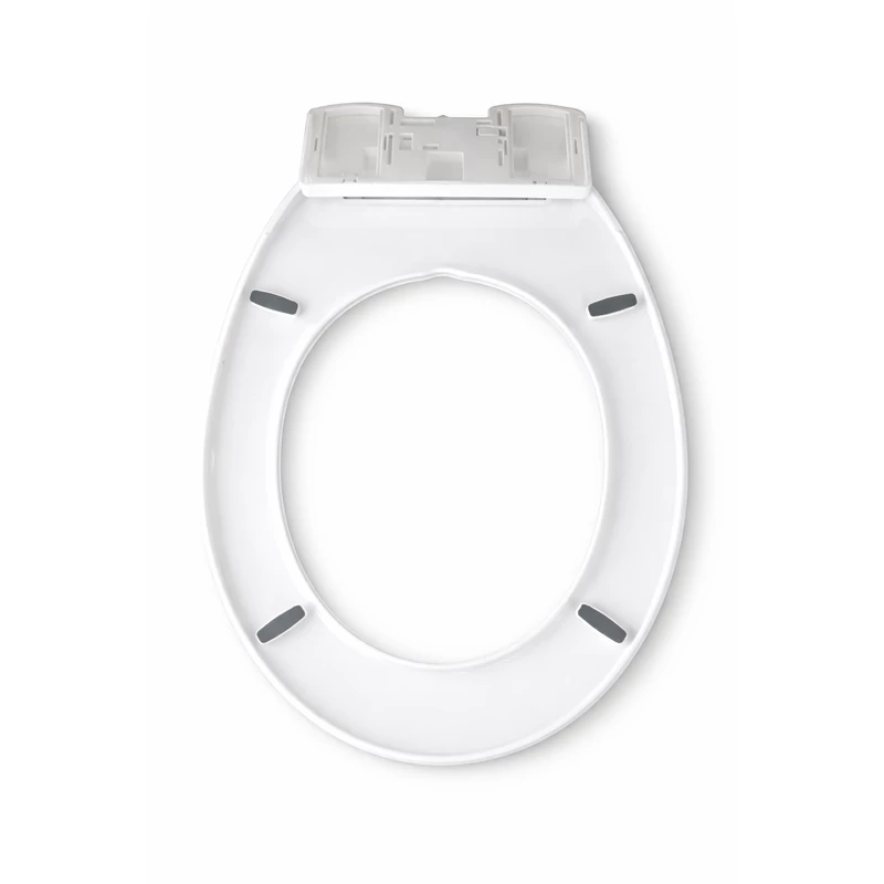 Deska sedesowa SOFTY, wolnoopadająca (soft close), biała, plastikowa, z systemem cichego zamykania