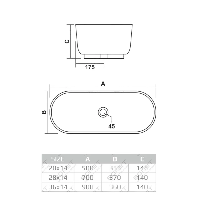 LIGNANO || umywalka nablatowa, ceramika, biały, owalny