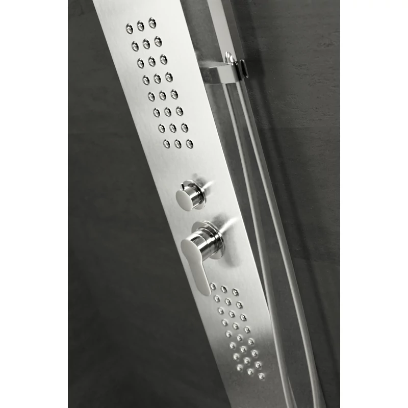 Alegre Silver Sprchový panel, z nerezové oceli