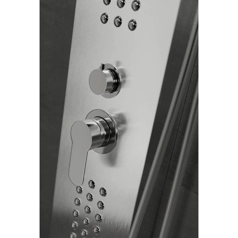Alegre Silver Sprchový panel, z nerezové oceli