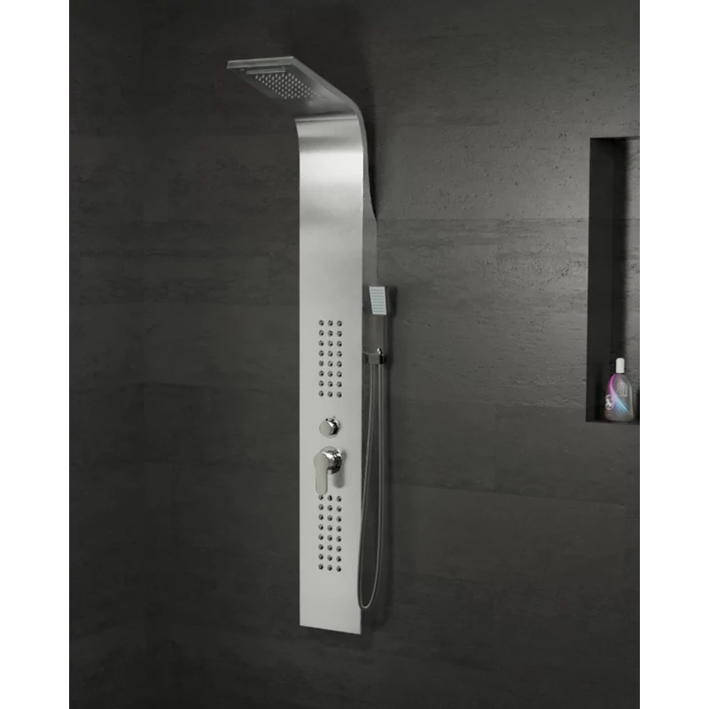 Alegre Silver panel prysznicowy, stal nierdzewna