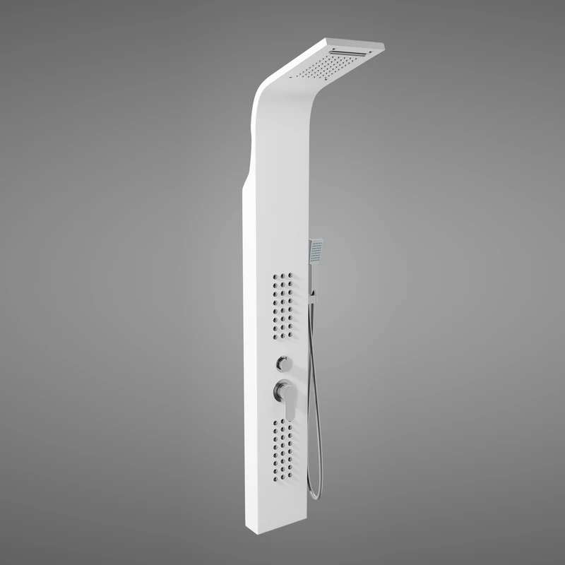Alegre WHITE Sprchový panel, z nerezové oceli