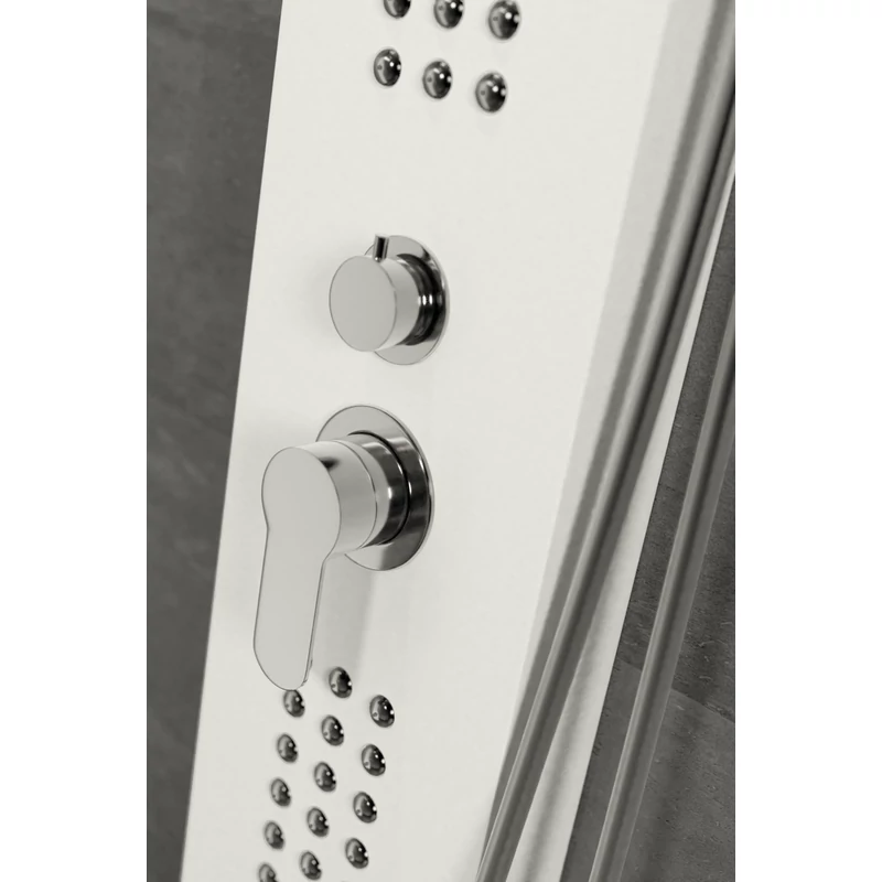 Alegre WHITE Sprchový panel, z nerezové oceli