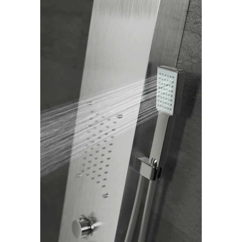 Bologna Silver Sprchový panel, z nerezové oceli