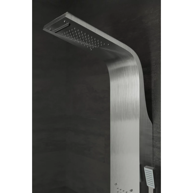 Bologna Silver Sprchový panel, z nerezové oceli
