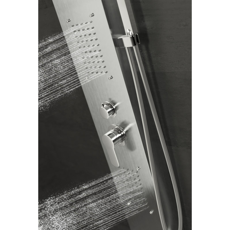 Bologna Silver Sprchový panel, z nerezové oceli