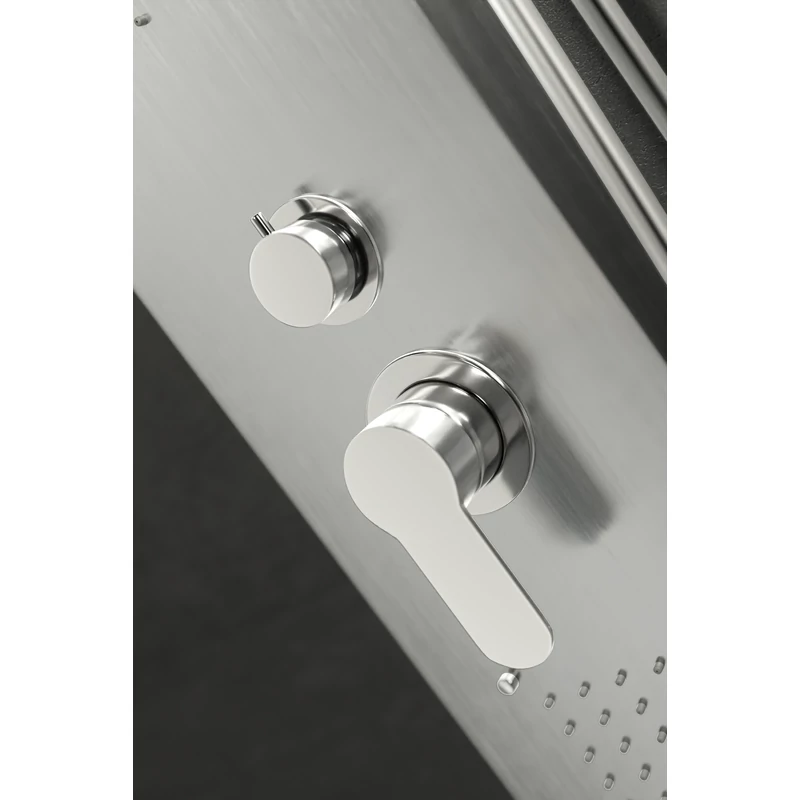 Merin Silver Sprchový panel, z nerezové oceli