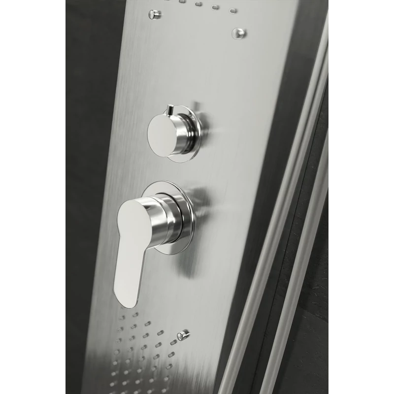 Merin Silver Sprchový panel, z nerezové oceli