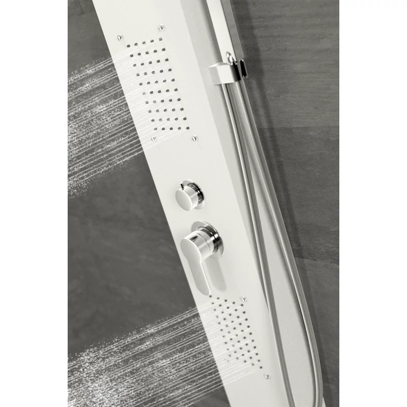 Merin WHITE Sprchový panel, z nerezové oceli