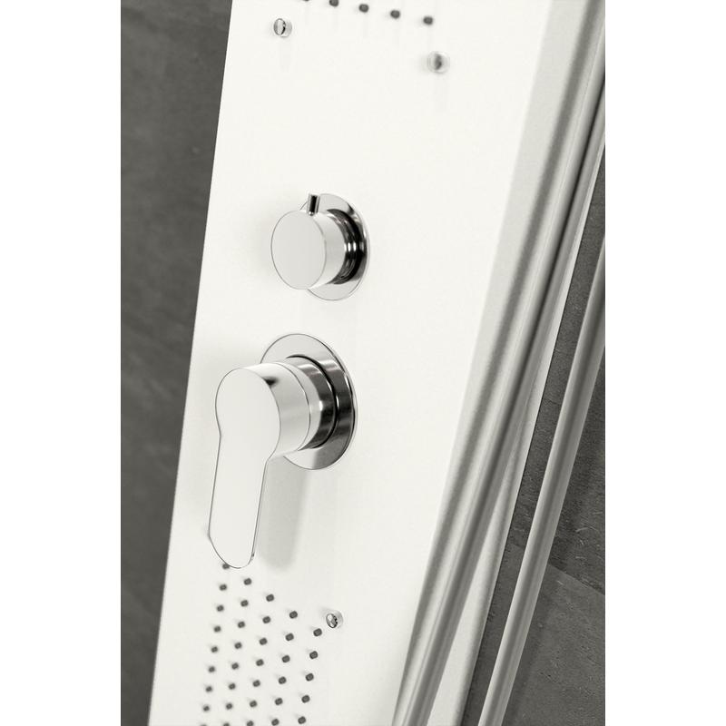 Merin WHITE Sprchový panel, z nerezové oceli