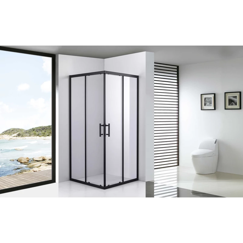 Toulon 6mm Black kabina prysznicowa 70*70 190cm